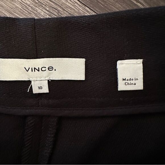 Vince Tie Front Wide Leg Crop Cotton Linen Trouser - Picture 4 of 7